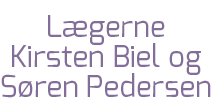 Lægerne Kirsten Biel & Søren Pedersen